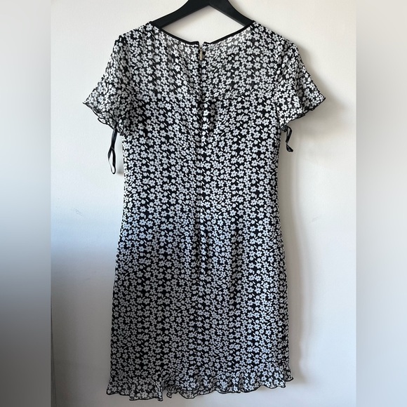 Karl Lagerfeld Floral Flutter Sleeve Mini Dress - Picture 8 of 11